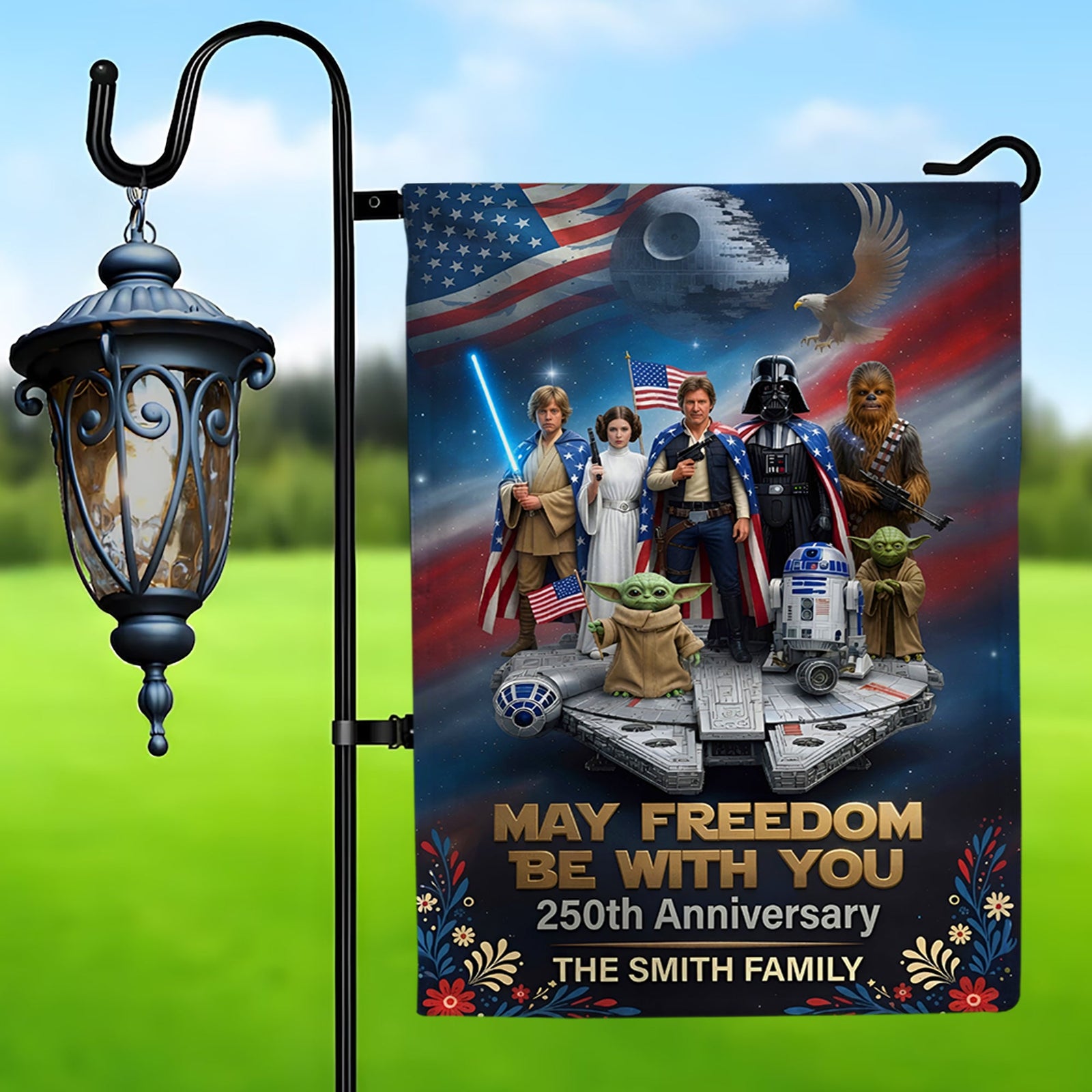 250th Anniversary Garden Flag - Personalized Gifts For Patriotics Garden Flag 01TYQN110626-Homacus