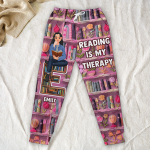 Personalized Gifts For Book Lovers 3D Sweatpants 06kapu130225pa Reading Therapy - Shorts and Pants - GoDuckee