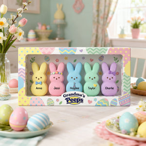 Easter Day Bunny Acrylic Plaque - Personalized Gifts For Grandma Plaque 01NALU290126