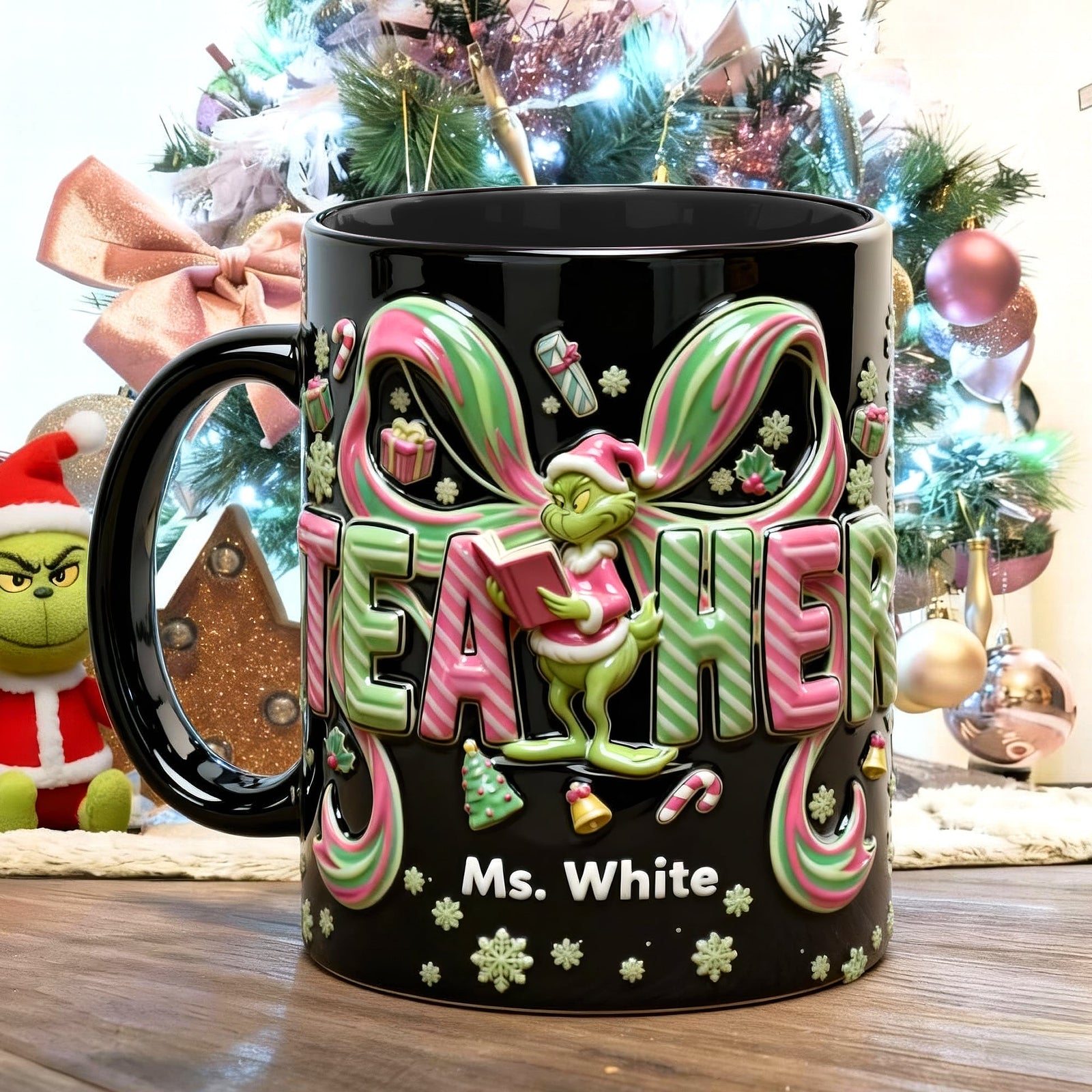 Preppy Coquette Teacher Mug - Personalized Gifts For Teachers 06qhqn201125