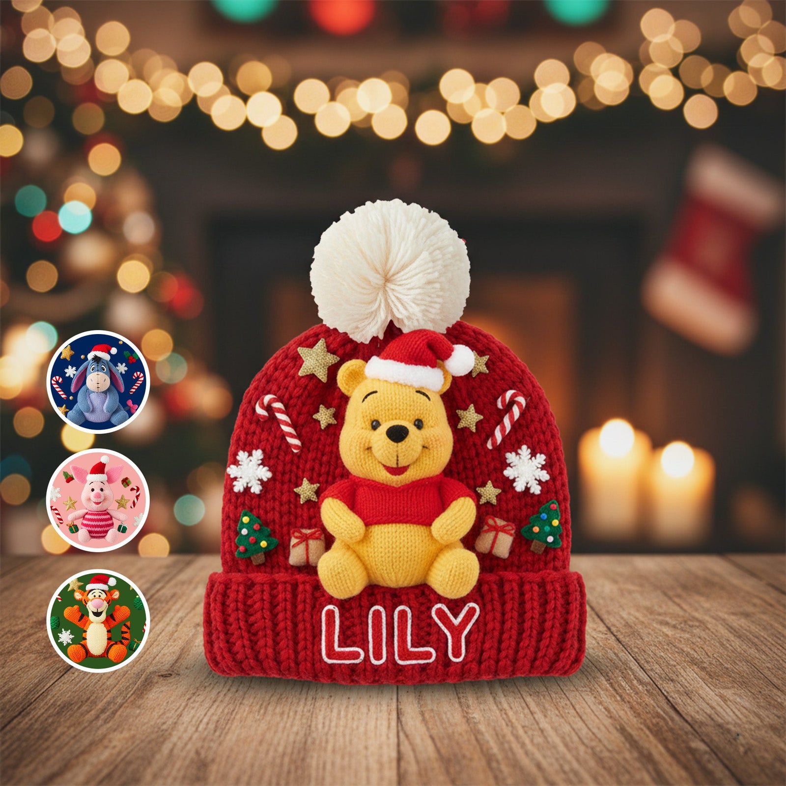 Personalized Gifts For Cartoon Lovers Bobble Beanie Hat 05namg011025