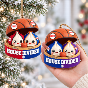 House United Dumpling Couple Ornament - Personalized Gifts For Sport Lover Couple Christmas Ornament 04HUQN131026
