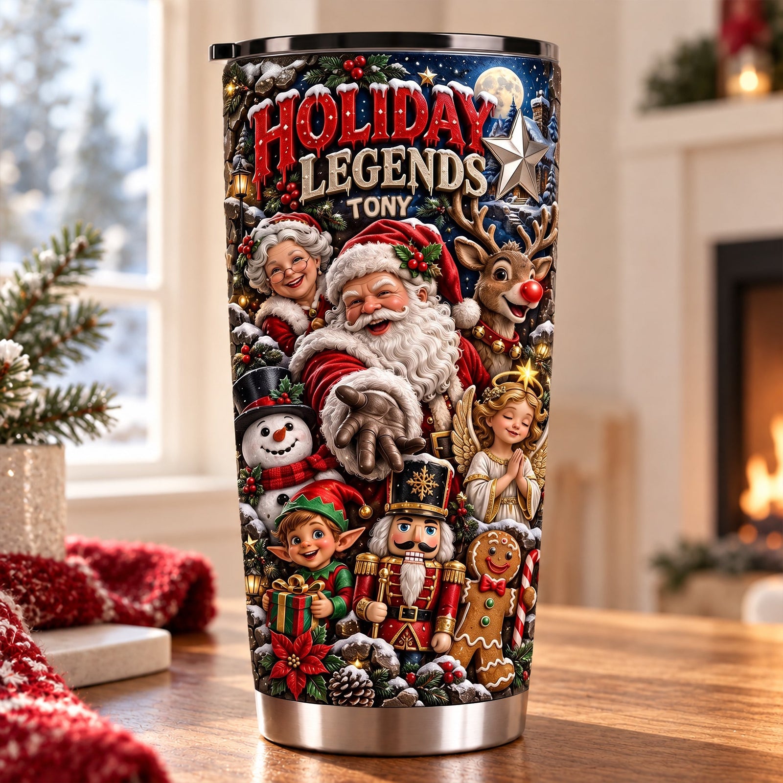 Holiday Legends 20oz Tumbler - Personalized Gifts For Christmas 08tolu201026