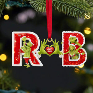 Custom Alphabet Letter Gifts For Couple Christmas Ornament 03hytn071025