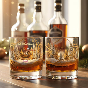 Christmas Fun Glass Mug Personalized Gifts 02PAMG231025