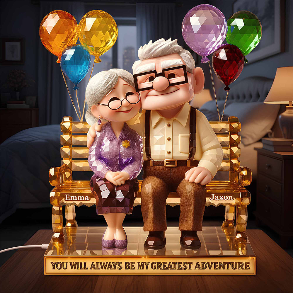 My Greatest Adventure Light Box - Personalized Gift For Couples 02TGDT021225