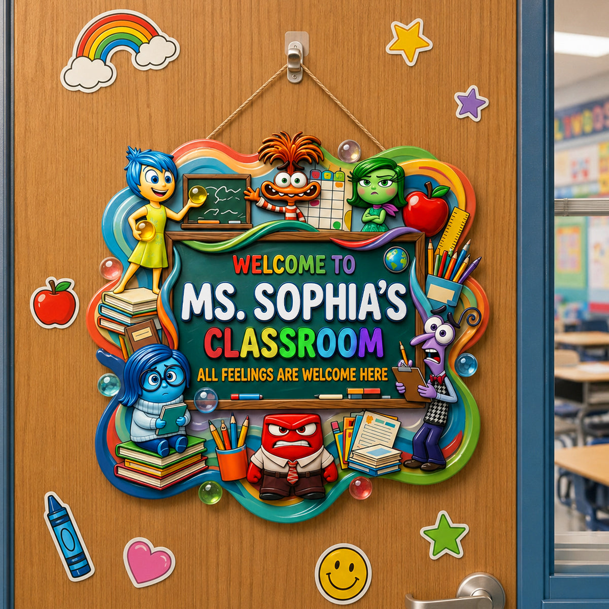 Feelings Welcome Classroom Acrylic Sign - Personalized Gifts For Teacher 06tydh220726