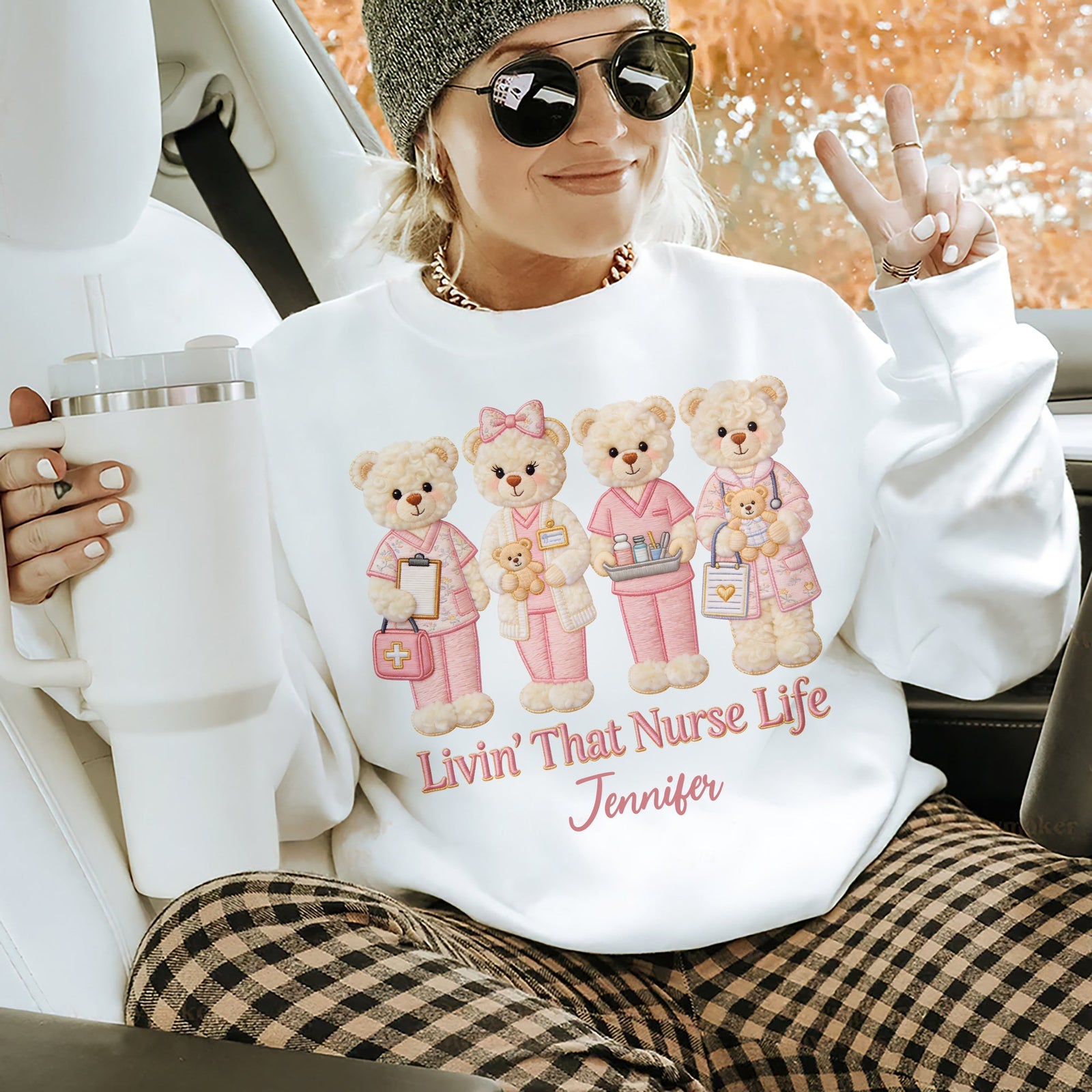 Nurse Toile De Jouy Shirt - Personalized Gifts For Nurse 01pgqn190326