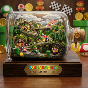 Adventure Dad And Kids Acrylic Plaque - Personalized Gifts For Dad 03TODH130526