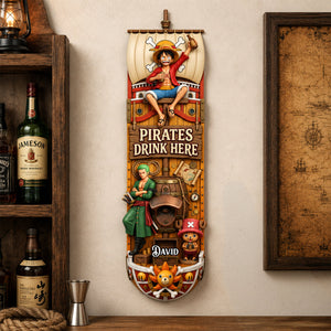 Sea Adventure Wooden Wall Hanging Bottle Opener - Personalized Gifts For Anime Lovers 03tydh180726