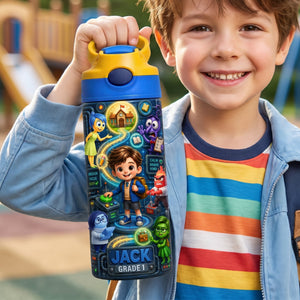 Colorful Emotions 12oz Tumbler - Personalized Gifts For Kid 01haqn040826
