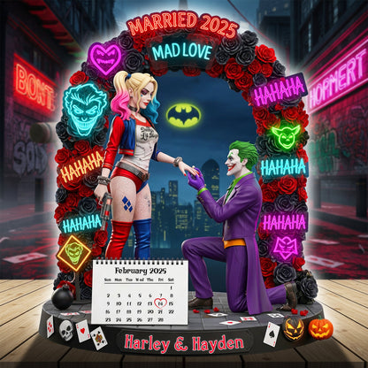 Dark Love Proposal Couple Acrylic Plaque - Personalized Gifts For Couple 07HYLU140825
