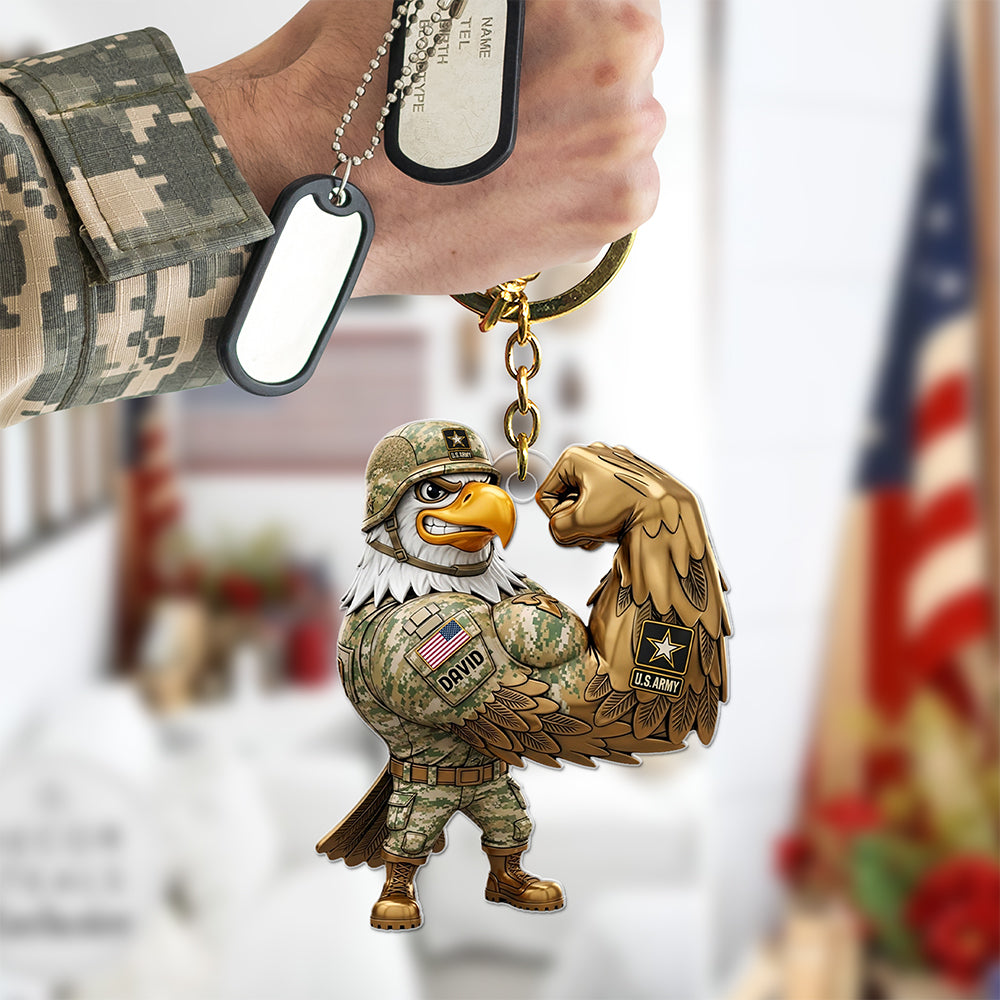 Military Keychain - Personalized Gifts For Veteran 04naqn300725