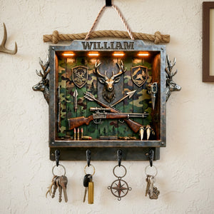 Deer Hunting Acrylic Key Hanger – Personalized Gifts For Hunters 02tgmg231225