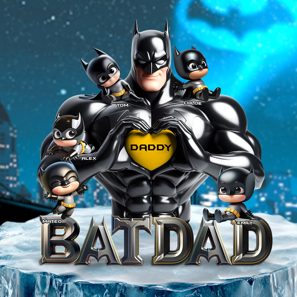 Dark Hero Dad Acrylic Plaque - Personalized Gifts For Father 02OHDT120525-Homacus