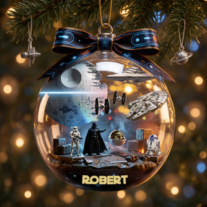 Space Scene Ornament - Personalized Christmas Gifts For Space Lovers 01OHLU200826