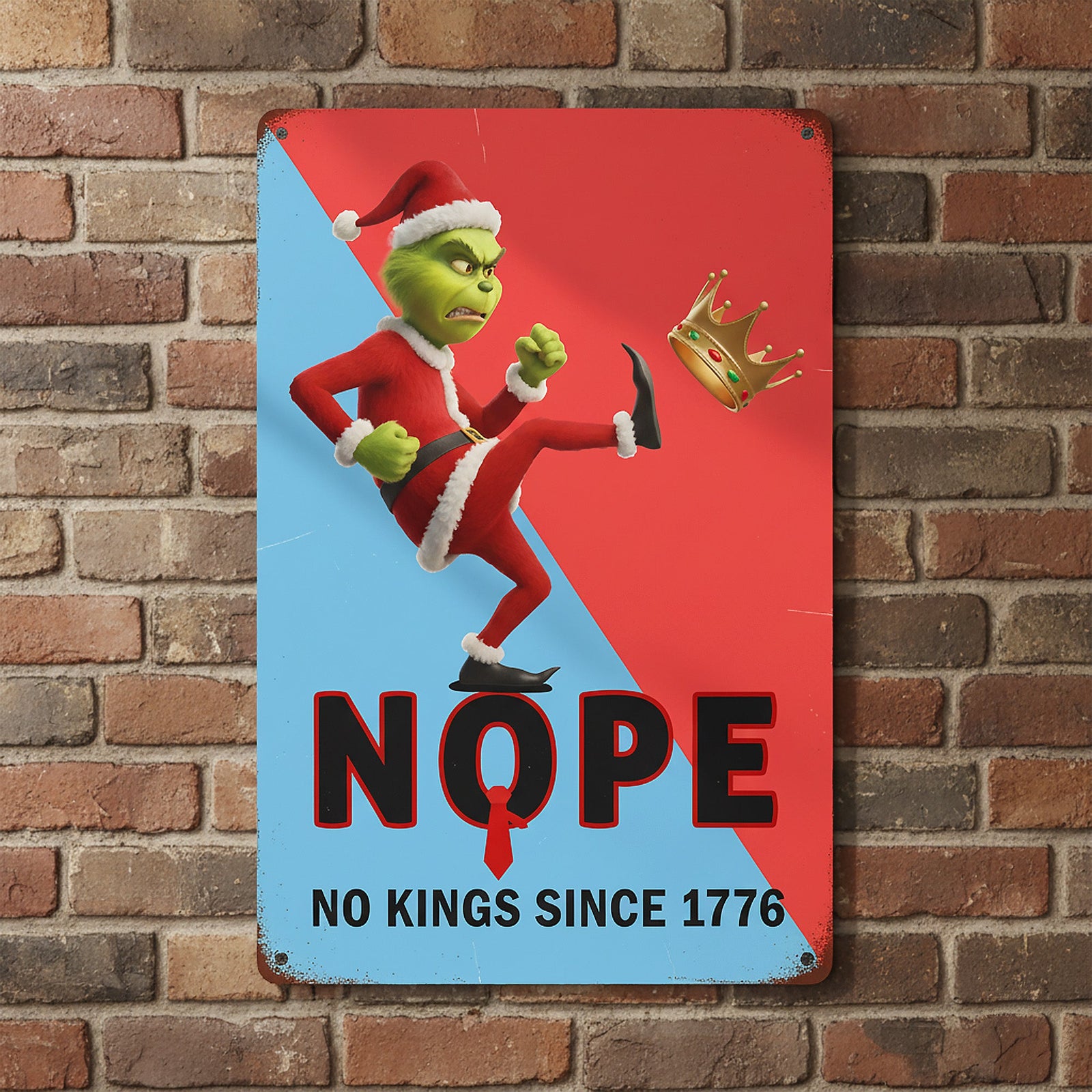 Angry Me Print Metal Sign 06namg211025