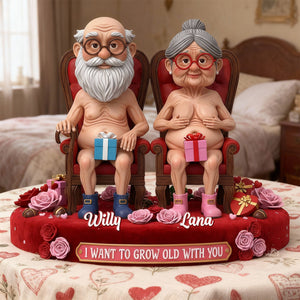 Naughty Old Couple Acrylic Plaque - Personalized Gifts For Couples 02ohmg270126
