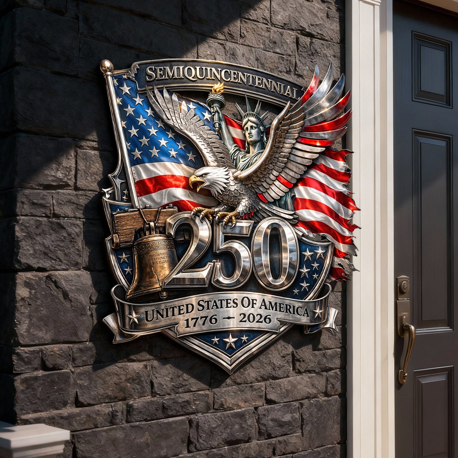 250th America Anniversary Cut Metal Sign - Gifts For Patriots 03hulu280126
