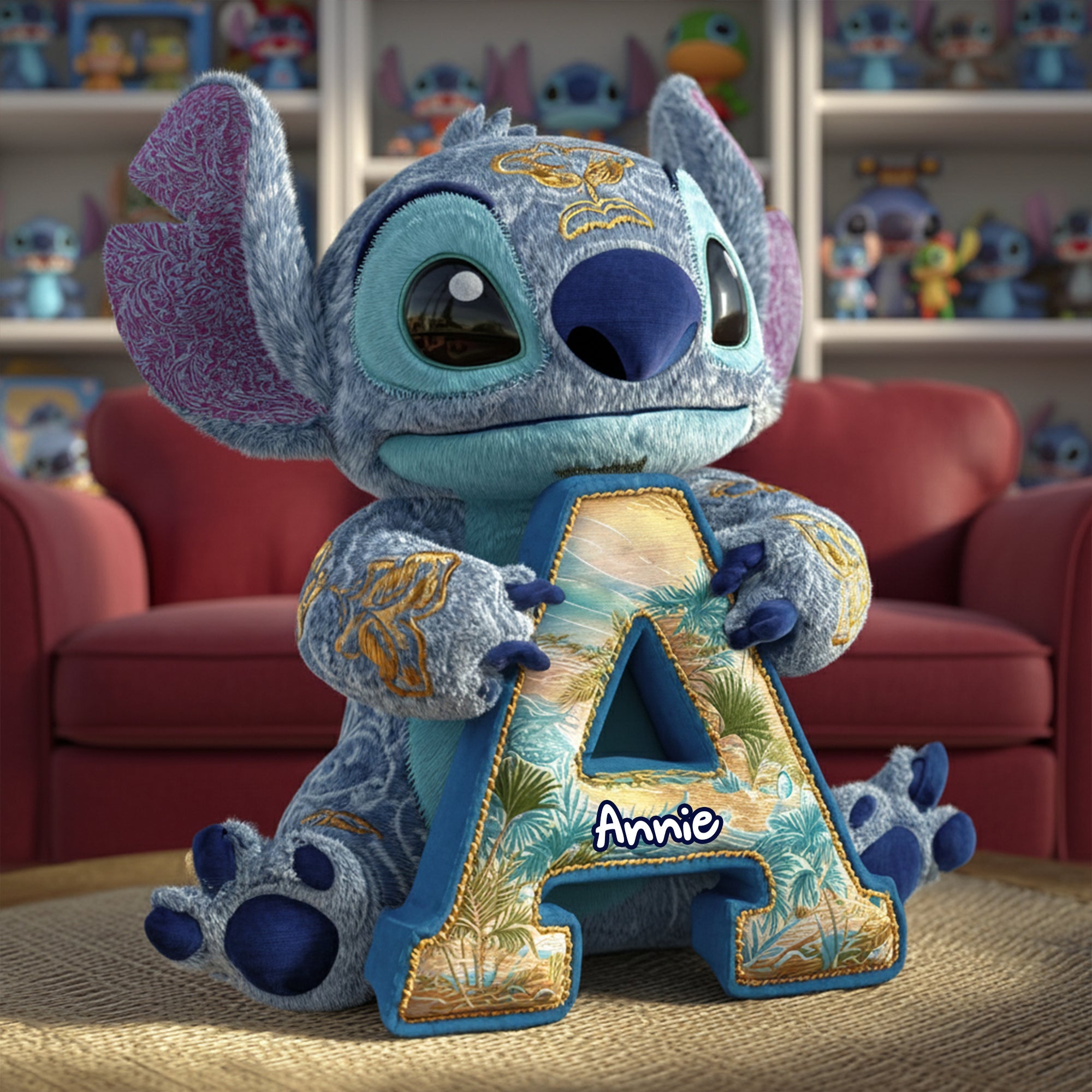 Tropical Alien Alphabet Pillow - Personalized Gift For Adventure Lovers 02TGLU071125