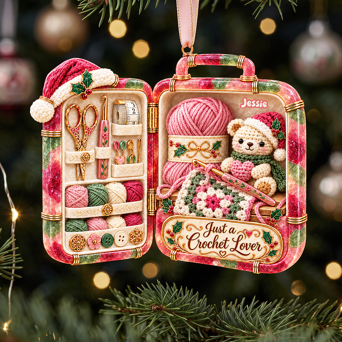 Handmade Craft Acrylic Ornament - Personalized Gifts For Crochet Lovers 01tota141026