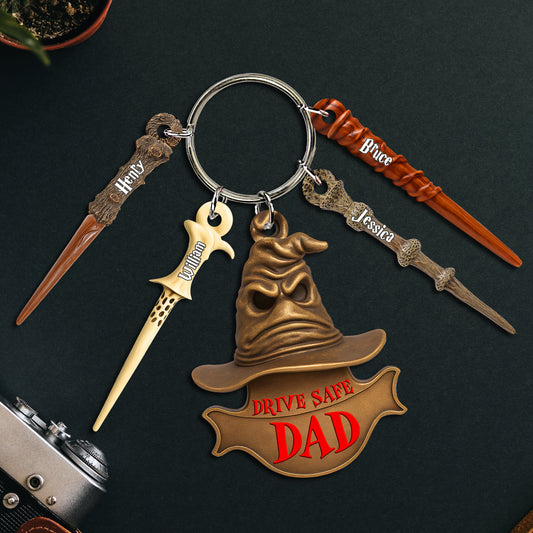 Drive Safe Dad Tag Keychain Personalized Magic Gifts For Dad 06nalu280525