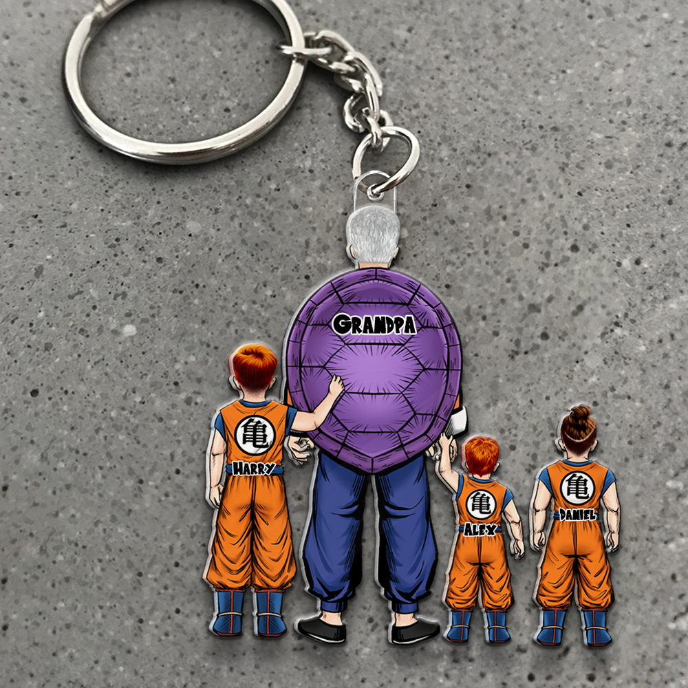 The Power Dad Acrylic Keychain - Personalized Gifts For Father 04QHHU020525HH - Keychains - GoDuckee