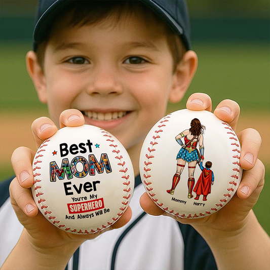 Personalized Gift For Mom Baseball Mother's Day Super Mom-Homacus