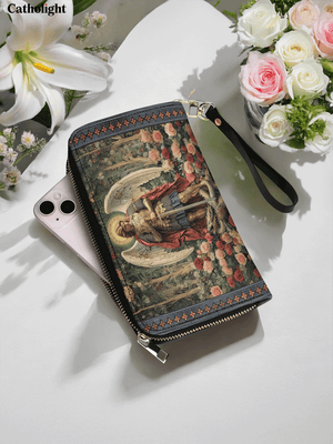 Catholight  Archangel's Triumph - Leather Wallet Purse