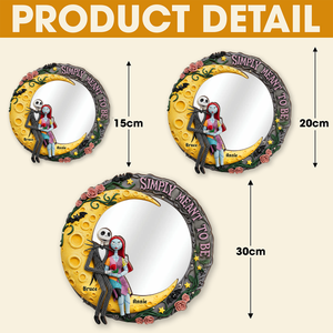 Moonlit Couple's Love Custom Shaped Mirror - Personalized Gifts For Couple 05PGLU220725