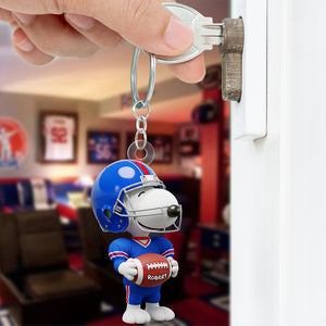 Gifts For Football Lovers Personalized Cartoon Keychain 01HUDT110625