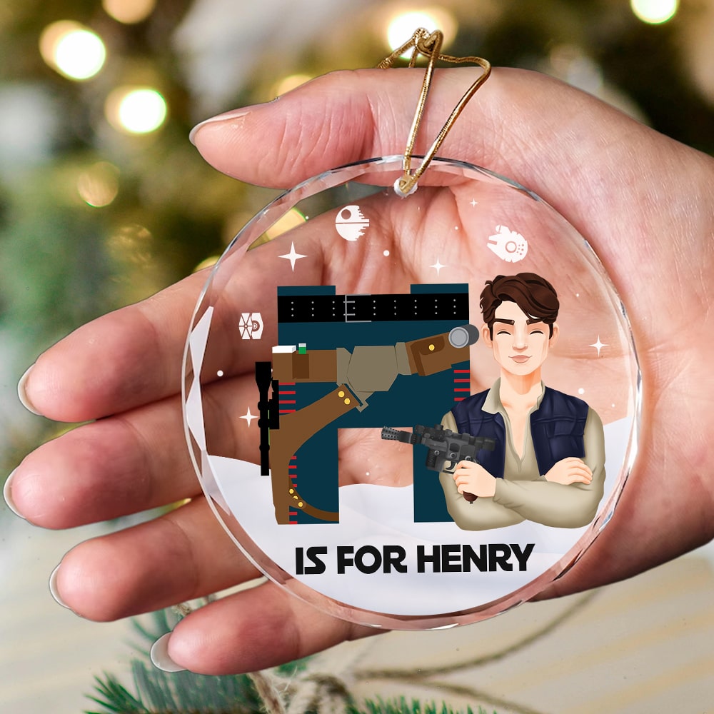 Custom Alphabet Letter Gifts For Movie Fans Christmas Ornament 02katn221024 - Ornament - GoDuckee