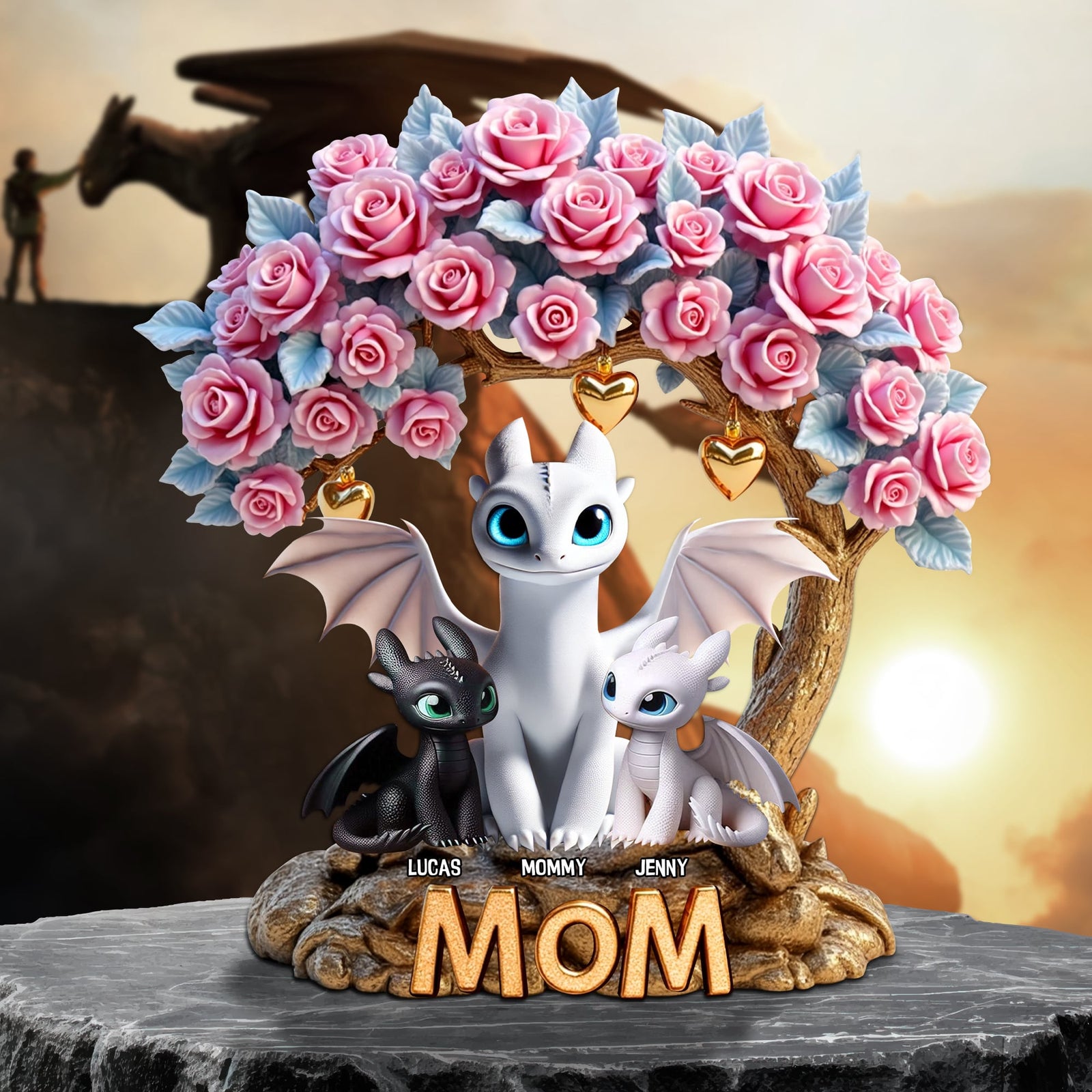Personalized Gifts For Mom Dragon Plaque 03tgtn190425-Homacus