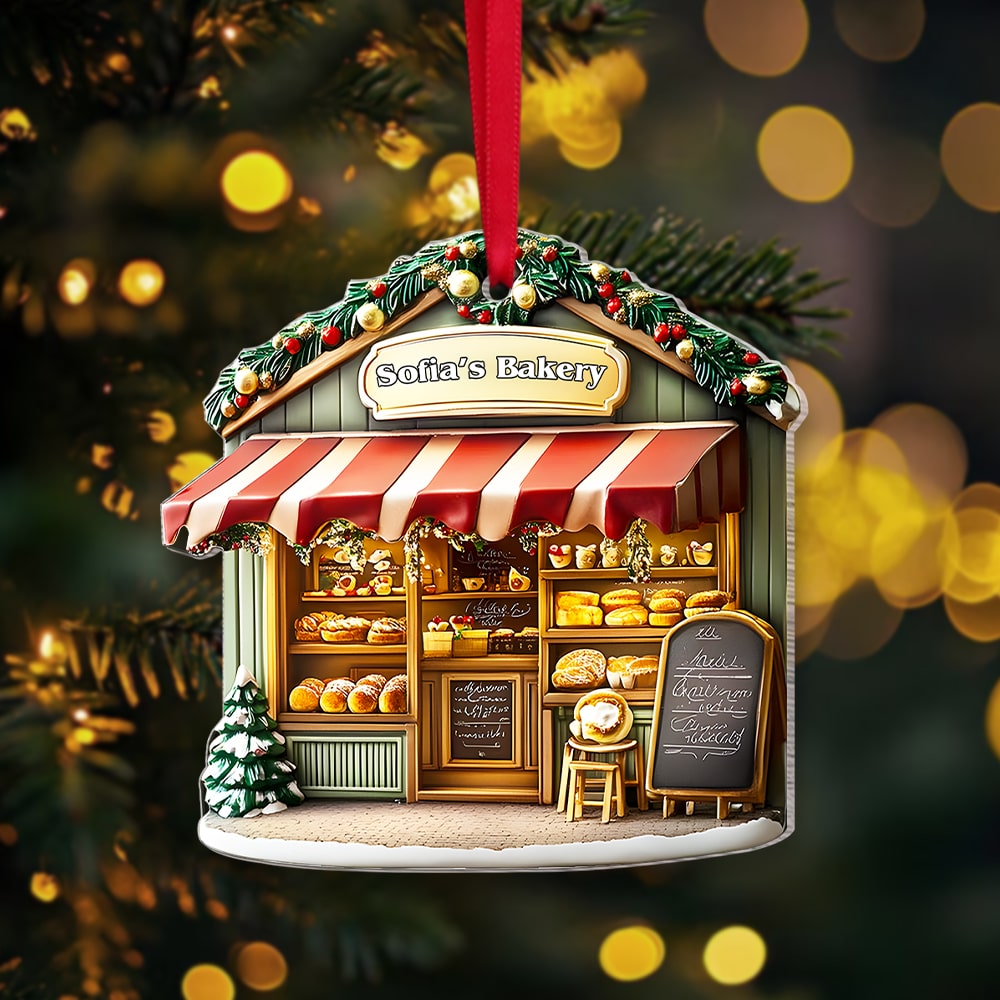 Personalized Gifts For Baker Christmas Ornament, Baking Store 02tgmh151124 - Ornament - GoDuckee