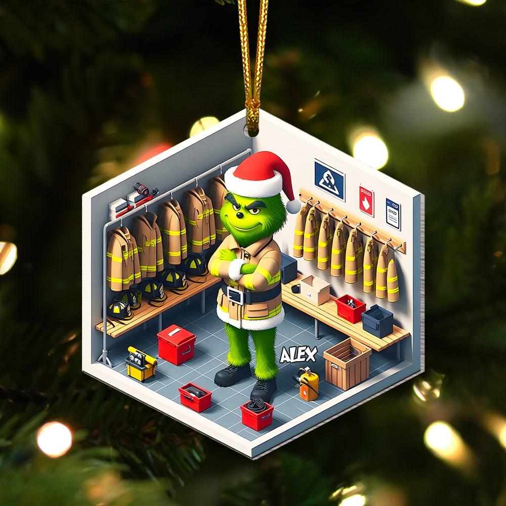 Personalized Gifts For Firefighter Christmas Ornament 02ohmh131124 - Ornament - GoDuckee