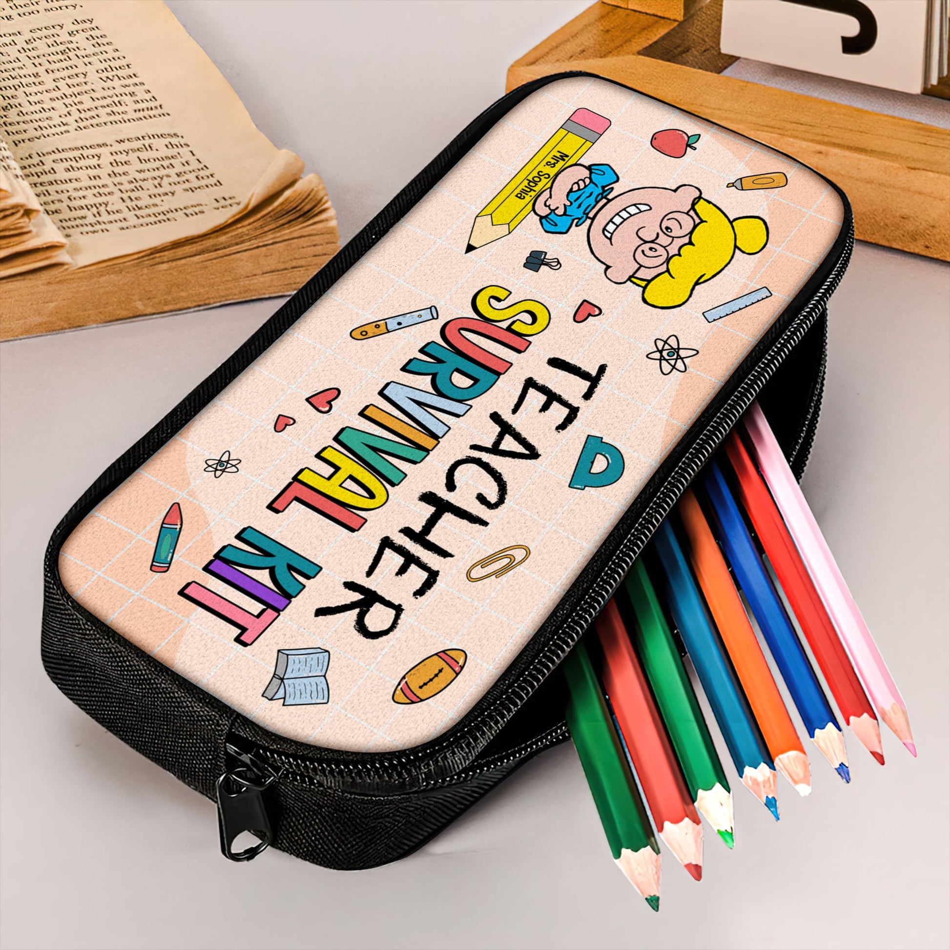 Personalized Gifts For Teacher Pencil Case 02katn110724 Survival Kit-Homacus