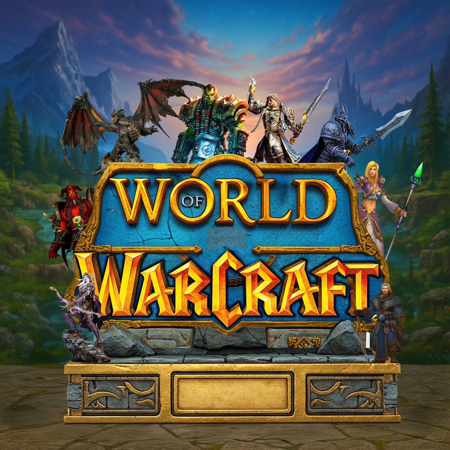 World Warrior Plaque - Personalized Gifts For Game Lovers 02qhtn060625