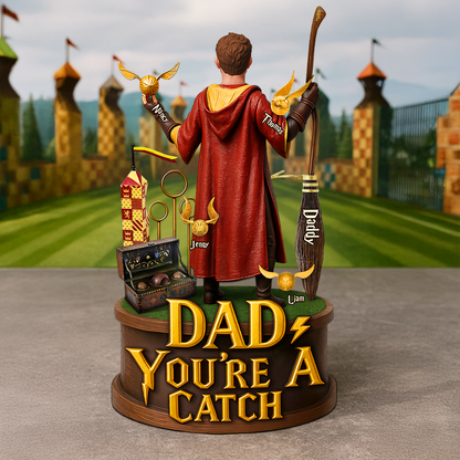 Wizard Dad Plaque - Personalized Gifts For Dad 05hupu230525