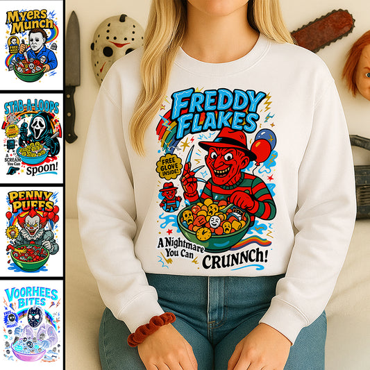 Slasher Loops Shirt – Horror Breakfast Series Gift For Horror Fans 56laxx180725