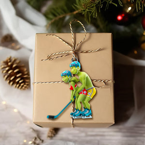 A Playful Twist Acrylic Ornament - Personalized Gift For Sporty Couple 04OHLU291025