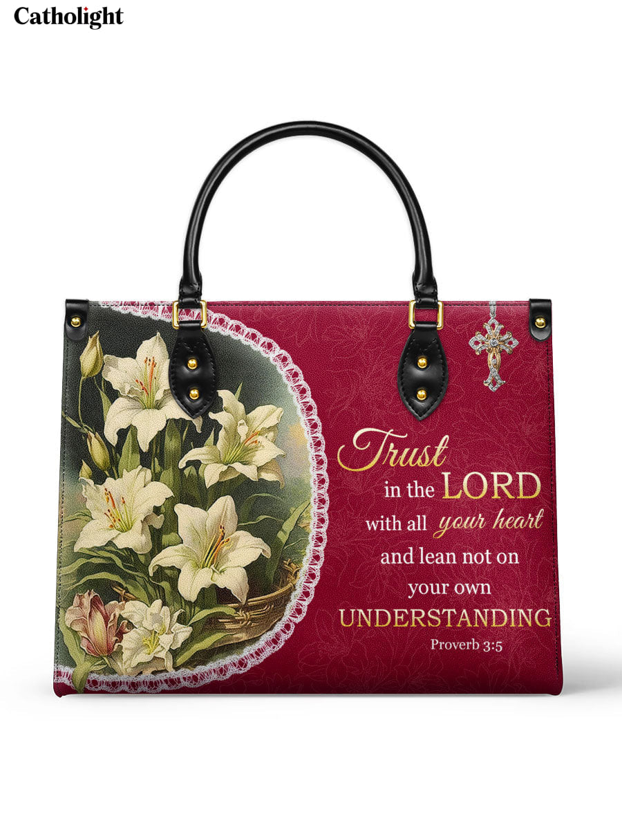 Catholight  Lilies of Faith Leather Bag