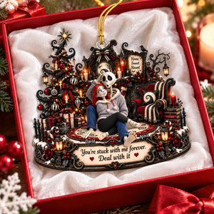 Gothic Couple Christmas Ornament - Personalized Gifts For Couple 02toqn220926
