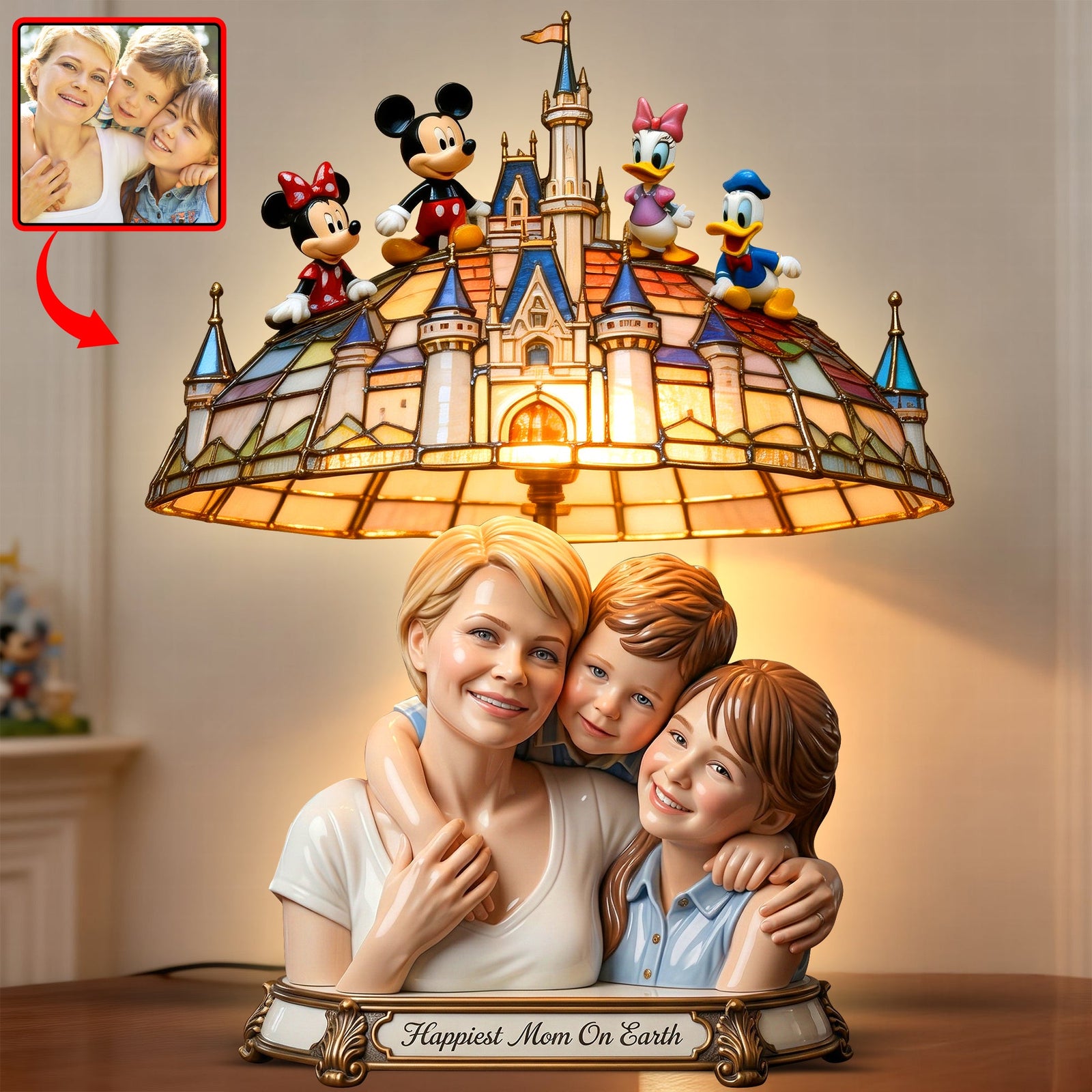 Mom And Kids Light Box Custom Photo Gifts For Mom 02NAQN020426