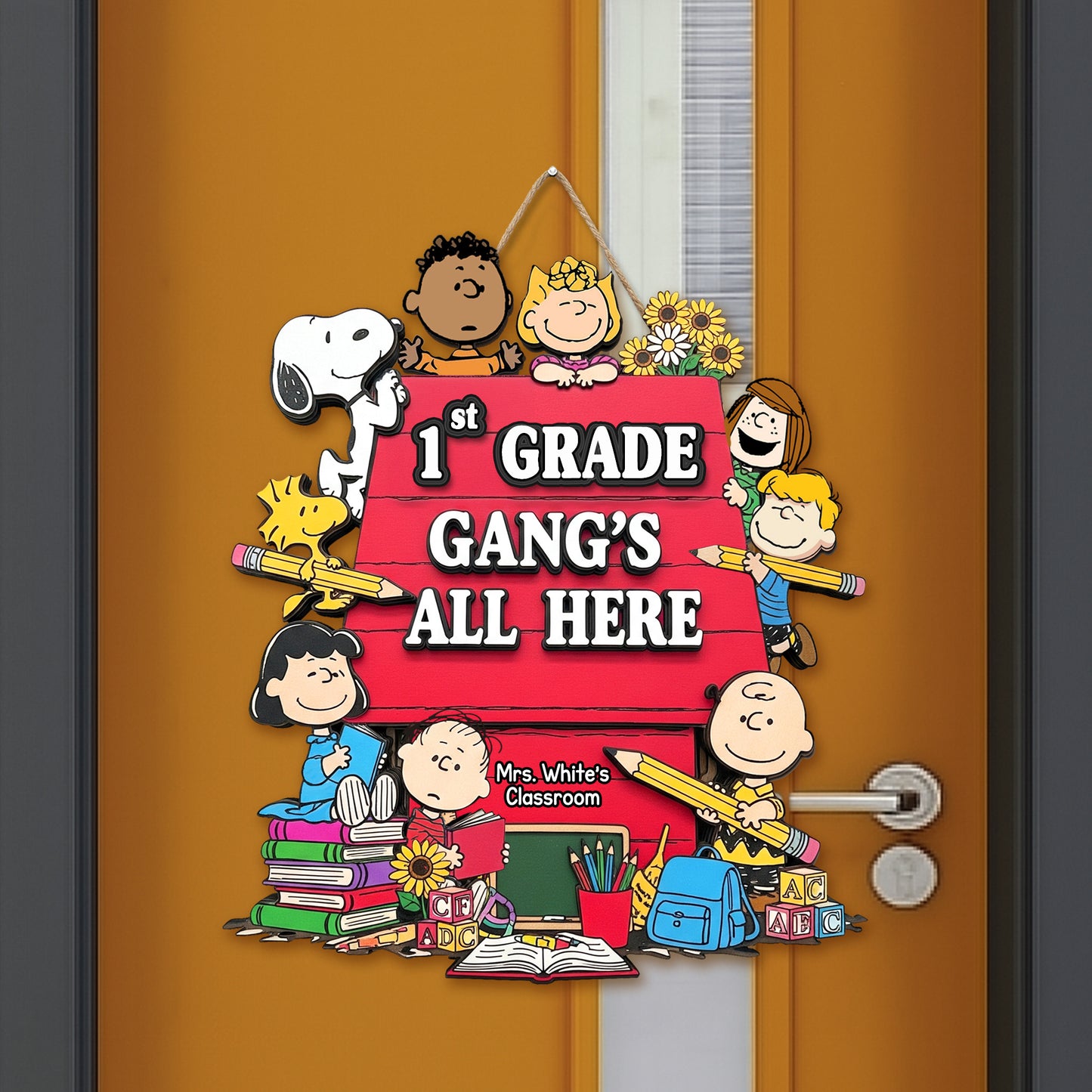 Cute Classroom Decor Wood Sign, Personalized Gifts For Teacher 03qhmg220725