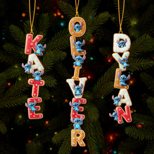 Gingerbread Custom Name Alphabet Ornament - Personalized Gift For Christmas 02NAQN251025