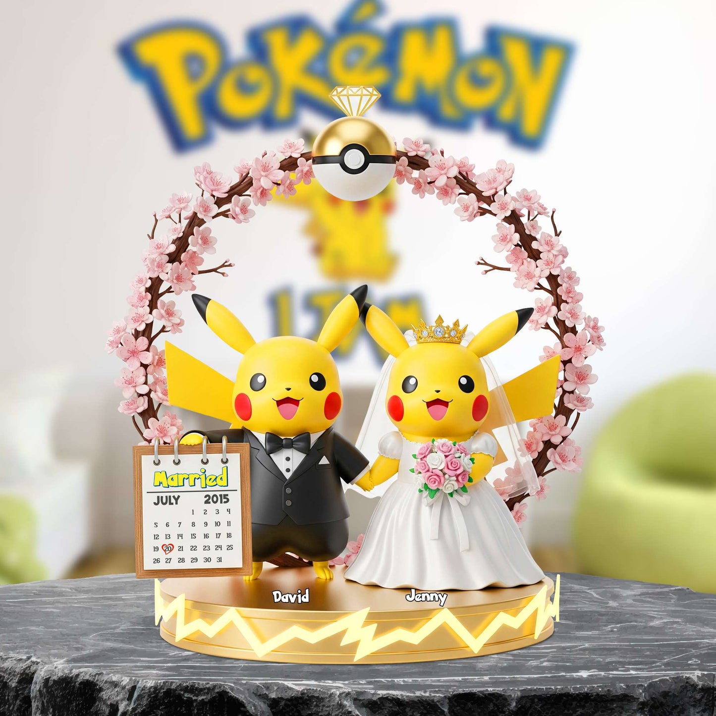 Wedding Couple Acrylic Plaque - Personalized Gifts For Couple 01NATN090725