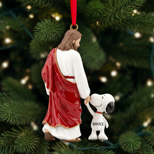 Walking With Jesus Acrylic Ornament - Personalized Gifts For Christians 05QHLU211025