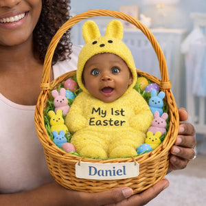 Baby First Easter Acrylic Plaque Custom Photo Gifts For Parents 01HULU110326-Homacus