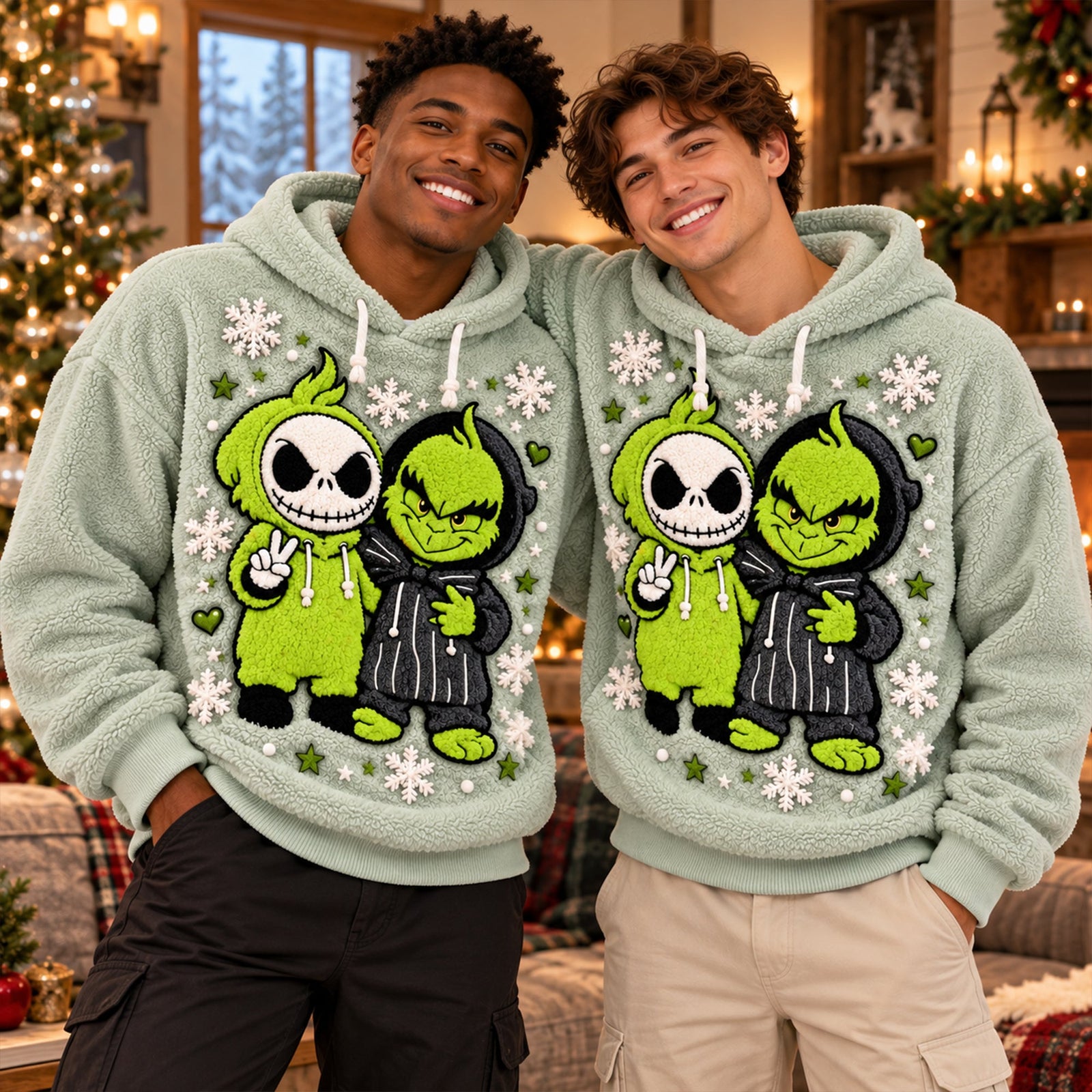 Spooky Mischievous Duo Hoodie – Personalized Gift 04NALU211026