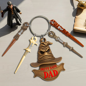 Drive Safe Dad Tag Keychain Personalized Magic Gifts For Dad 06nalu280525